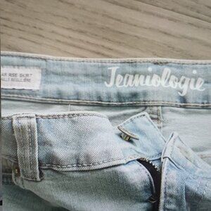 Light Blue Denim Skirt